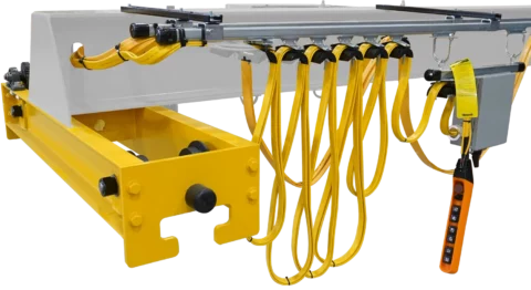 3 Ton Top Runner Crane Kit – STK Electric Chain Hoist + SMT Motorized Trolley