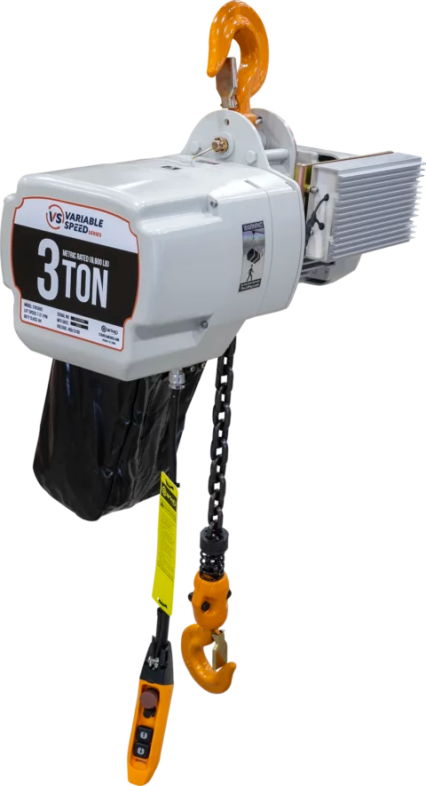 STK-VS Series Variable Speed Electric Chain Hoist – with Motorized VS Trolley